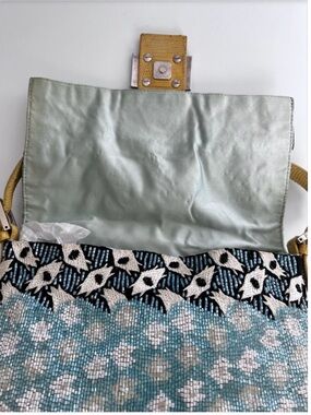 FENDI Beaded Mama Baguette Yellow Python strap AUTHENTIC RARE - orig $6,300. NEG